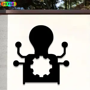 1pc Robot Metal Wall Art,Creative Robot Statue Mural,Ideal Gift for New Year,Christmas,Robot Decor Enthusiasts,Rust-Resistant Metal Wall Decor Wall Sculptures,Perfect for Garage Wall & Garden Fence Robot Enthusiasts