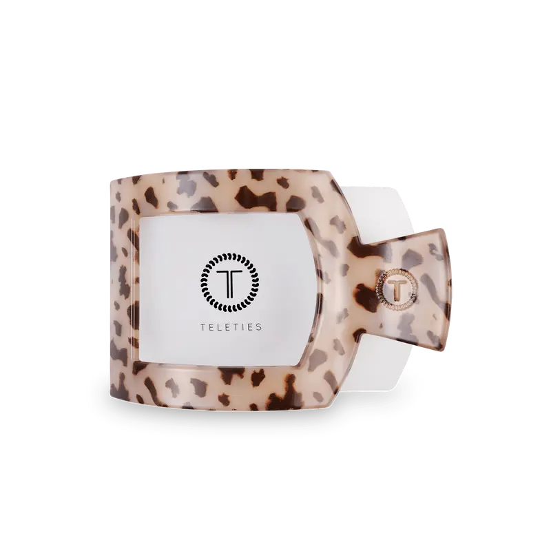 Blonde Tortoise Medium Flat Square Hair Clip