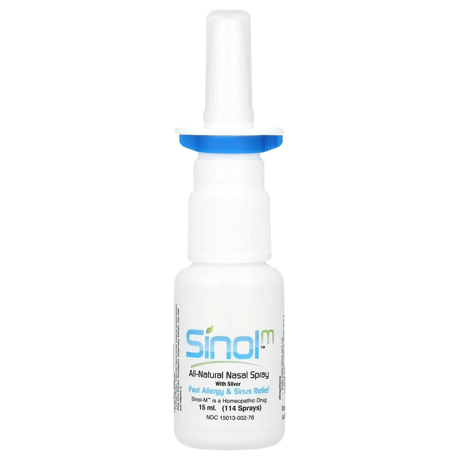 Sinol SinolM™, All-Natural Nasal Spray, Fast Allergy & Sinus Relief, 15 ml | HSA/FSA Eligible