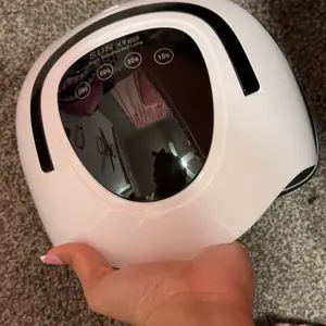 LadyMisty 268W UV LED Nail Lamp with 57pcs Long-Lasting Lamp Beads, 4 Timer Settings (10/30/60/99S), Large LCD Display & Portable Handle Professional Dryer Manicure