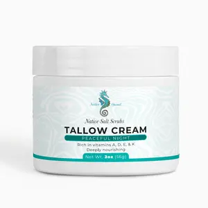 Tallow Cream Peaceful Night Body Care Comfort Golden Lavender Moisturizing Olive Organic Radiant Scent