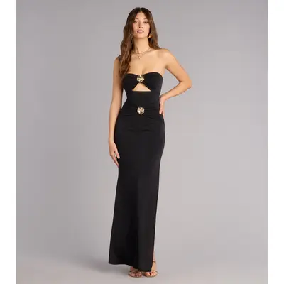 Black and Gold Windsor Dress - TikTok Shop