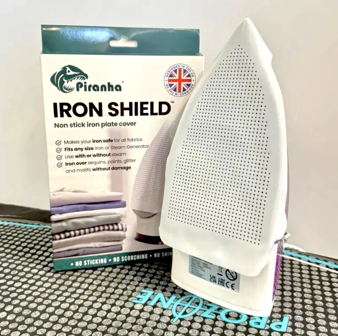 Piranha Iron Shield - Non Stick Iron Plate Cover