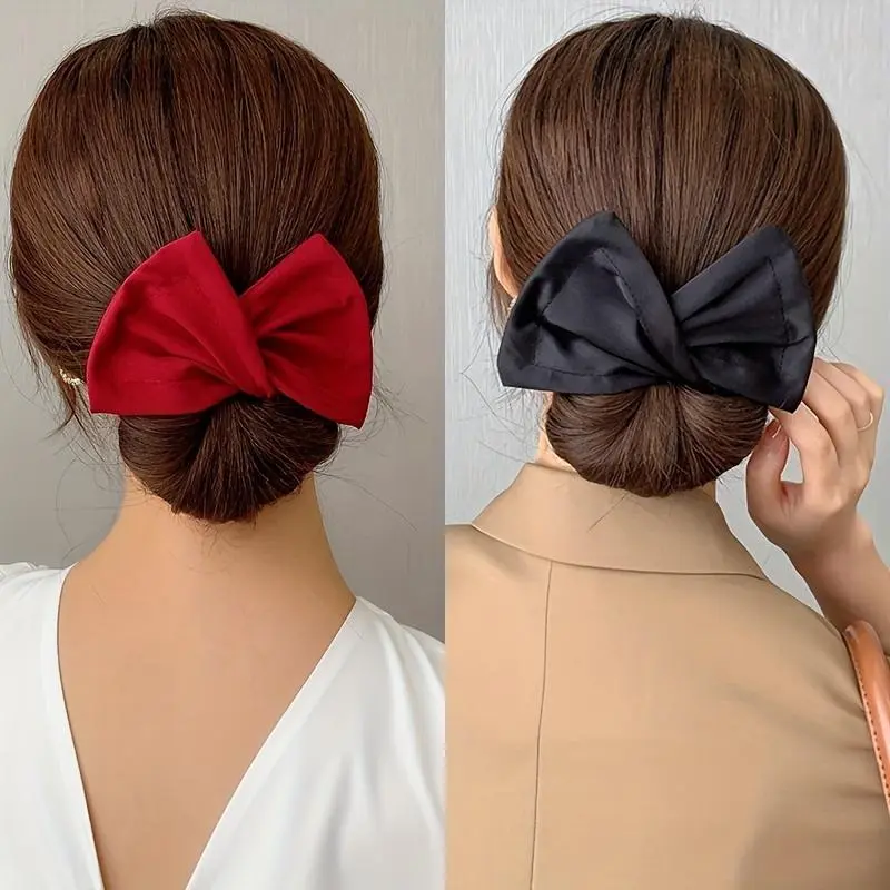 A fashionable style lazy curler, bun shape, hair band, ponytail, hair tie, scrunchies, women's hair accessories.