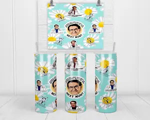 Dr. Nowzaradan (Dr. Now My 600 Lb Life) 20oz Skinny Tumbler | with Lid and Straw | Holographic Gift Box | Gift for Bariatric Surgery | Gift for Surgeon | Weight Loss Gift | Printed | Portable | To Go Coffee Cup | Travel Water Bottle