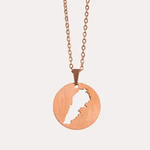 Lebanon Map Necklace