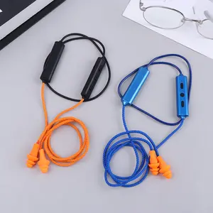 Imitation Labor Protection Ear Plugs Wired Bluetooth Headset Industrial Work Noise Reduction Earphones Hearing Protection Sound Isolation Headset For Workshop Construction Site Working