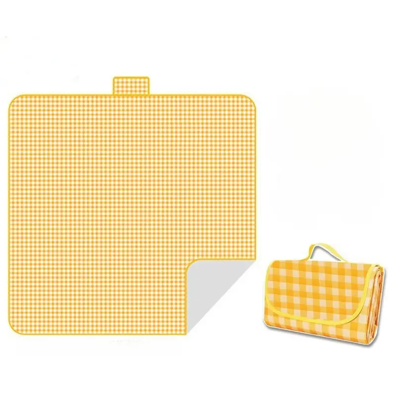 Vintage Plaid Picnic Blanket - Waterproof, Tear-Resistant, Foldable, Portable, Sun-Protective Classic for Couples, Ideal for Hiking Rest Stops, Lawn, Outdoor Music Festivals (Sports & Outdoor Camping Picnicware)