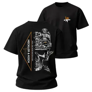 Tactical Skull Operator T-Shirt Military Graphic Tee Combat Style Shirt Dark Streetwear Graphic Tee Tactical Gear Style Shirt for Men Casual Outfit Skull Graphic Tee Gift for Him-DK.X