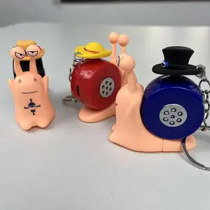 Hot Anime Style Snail Shaped Phone Model Toy with Sound Recording Function Cute Desktop Ornament Gift for Kids Boys Girls Fans