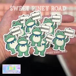 Portland Frog Resist Sticker Pack – Glossy Protest (15–50 pc)