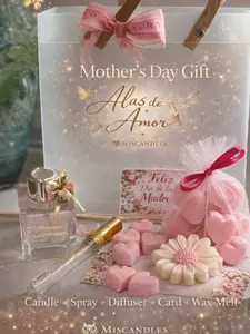Mother Day  Gift Set - Handmade Candle + Room Spray + Wax Melts+ Mini Diffuser