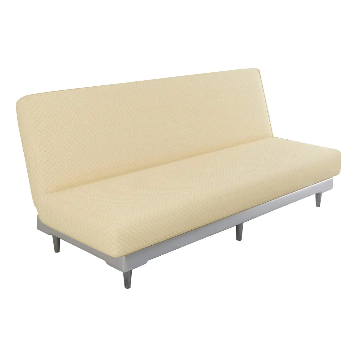 YSTYLE Futon Cover Slipcover Full Size, 2025 Upgrade Queen Futon Mattress Cover Washable Armless Sofa Couch Covers Stretch Sofa Bed Furniture Protector with Elastic Bottom