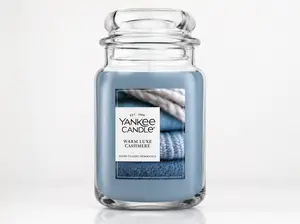 Yankee Candle Warm Luxe Cashmere Scented Classic 22oz Large Jar Fragrance  Aroma Decor Perfume Decoration