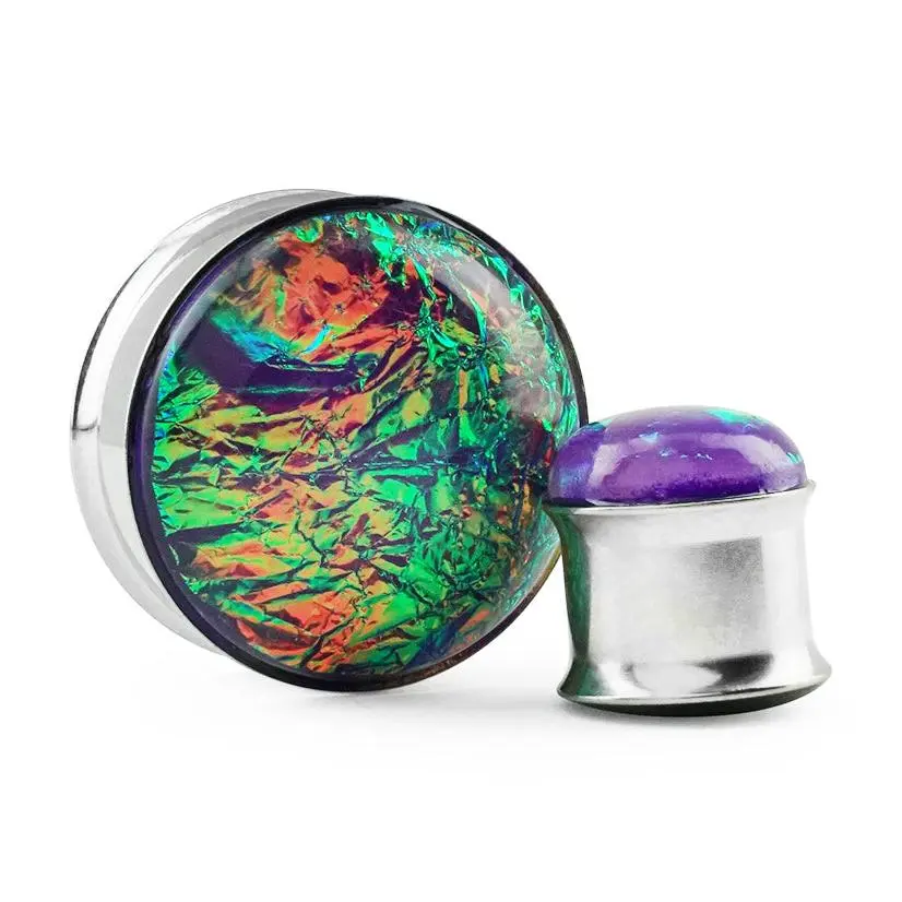 Nebula Foil Stainless Steel Plugs