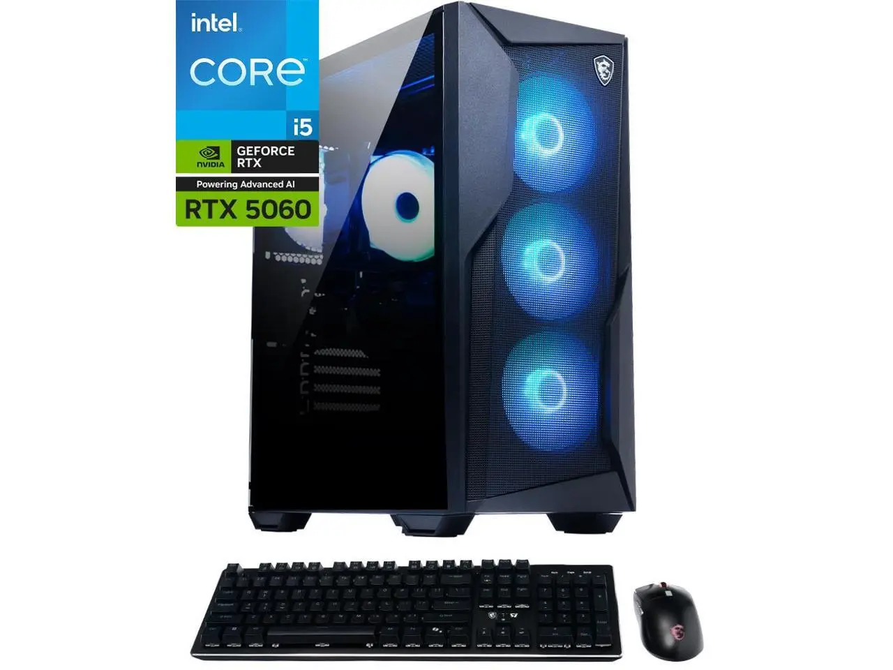 MSI Codex R2 Gaming Desktop Core i5-14400F RTX 5060 8GB GDDR7 16GB DDR5 1TB NVMe SSD WiFi 6E Windows 11 Home