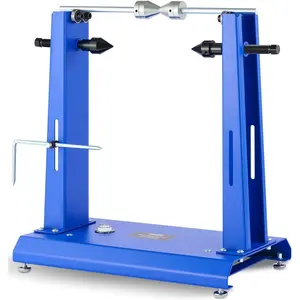 Motor Tech Motorcycle Wheel Balancer & Truing Stand, Tire Balancer Stand for Motorcycle Wheel with Adjustable Truing Pointer, Heavy Duty Bicycle Wheel Truing Stand for Sport Dirt Bike
