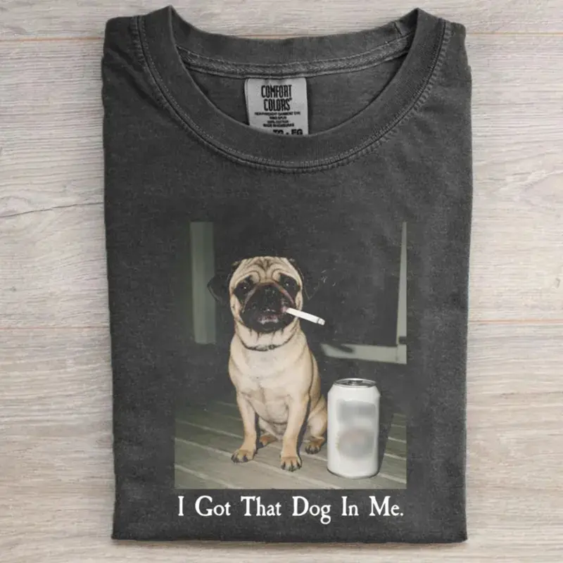 Smoking Dog Funny Vintage T-Shirt, Funny Boston Terrier Cigarette Graphic  Tee, Retro Animal Humor Streetwear Comfort, Funny Meme Shirt, Animal Gift,  Shortsleeve, Casual