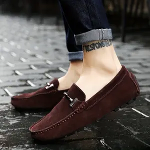 Mens Fashionable Slip-On Loafers - Breathable, Lace-Free Design for Comfortable Outdoor Walking - Durable, Stylish & Air-Flow Construction for Daily Strolls
