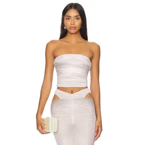 AFRM Pasquina Top in Nude Illusion