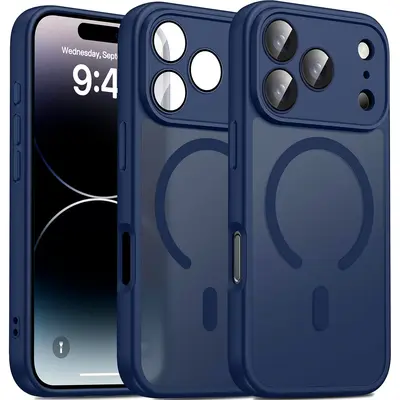 iPhone 17 Pro TechWoven Case ダークブルー iPhone 17 Pro Max TechWoven Case with MagSafe - Blue