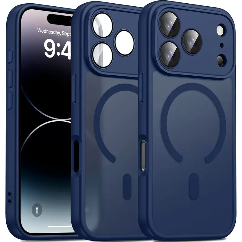 Magnetic Protector Matte Translucent Case For iPhone 17 Pro Max 17 Pro 17 16 15 14 Plus 13 12  Pro Max For Magsafe Wireless Charger Cover
