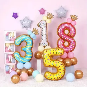 40 Inch Candy Color Number Balloon Birthday Wedding Party Decoration