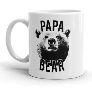 Realistic Papa Bear Mug Funny Fathers Day Cofee Cup - 11oz Funny Coffee Mugs Ceramic Printed Drinkware Cup Realistic Papa Bear Mug Funny Fathers Day Cofee Cup - 11oz Funny Coffee Mugs Ceramic Printed Drinkware Cup