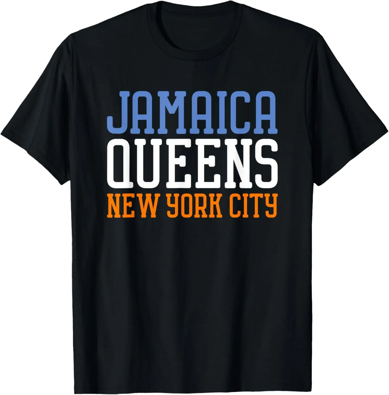 Women's 100% Cotton Vintage Streetwear Short-Sleeve Graphic Tshirt - Jamaica Queens New York NY All-Seasons Casual Clothes