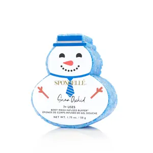 Snow Orchid | Holiday Snowman Body Wash Infused Buffer