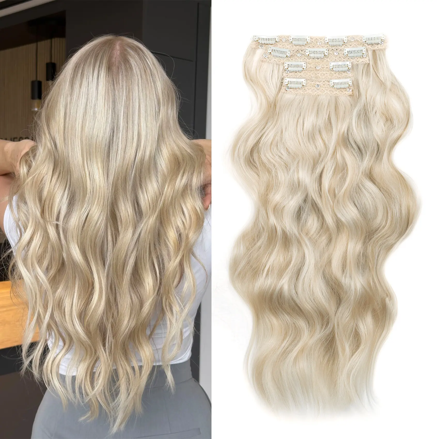 Lightest Ash Blonde Platinum Mixed