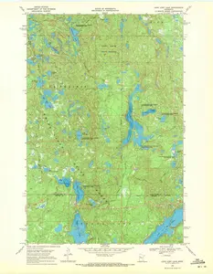 Long Lost Lake Minnesota USGS Topographic Quadrangle Map, 1969, 1:24000