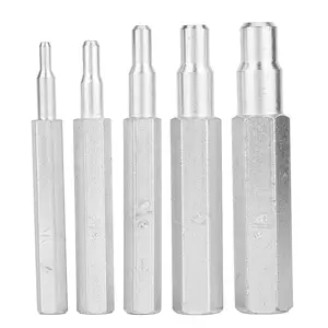 Swaging Tool, 5pcs HVAC Copper Compact Swage Tool, Copper Pipe Tube Expander Bit for Air Conditioning Refrigeration Equipment 1/4",5/16",3/8",1/2",5/8",Swage Kit Swaging Tool