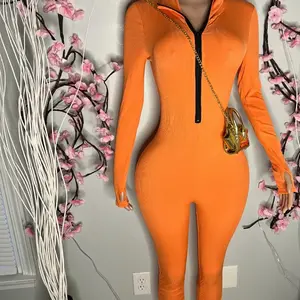 Orange Fall Bodysuit