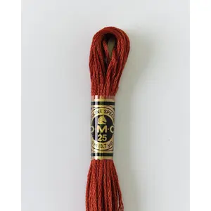 DMC Embroidery Stranded Thread - Six-Strand Embroidery Floss - 918 - Rosewood