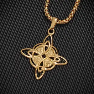 Viking Celtic knot necklace for men and women, everyday wear gift
