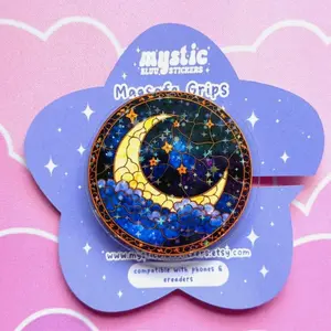 Celestial Moon MagSafe Phone Grip Night Sky Kindle Grip
