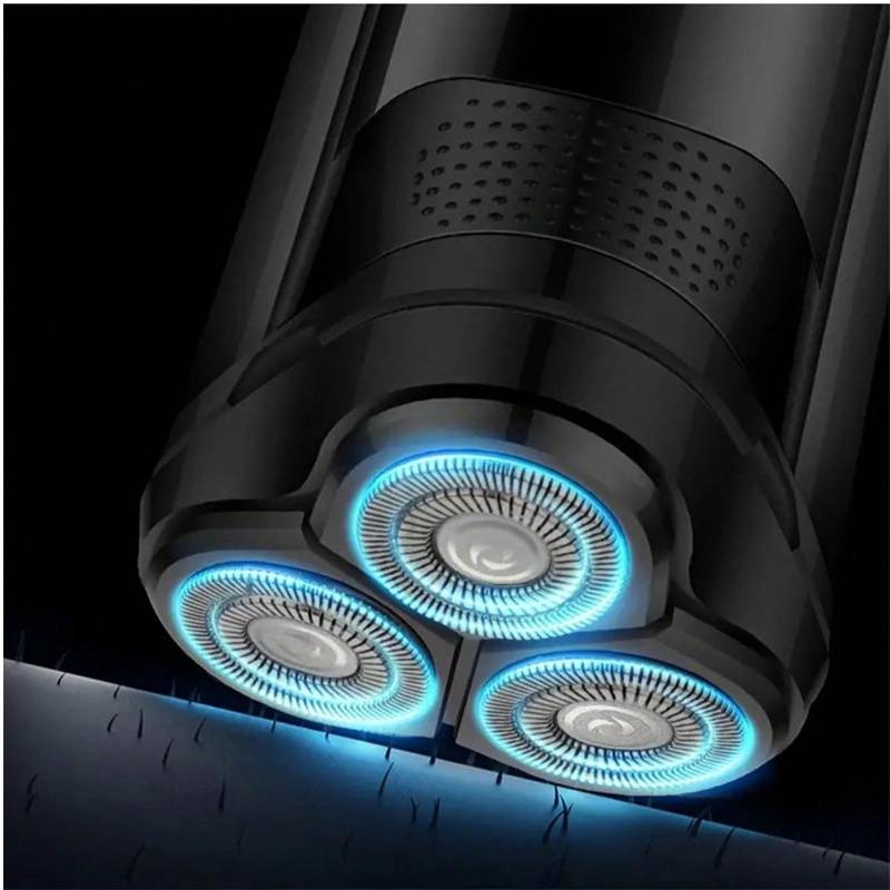 Electric Shaver Rechargeable Men's Beard Trimmer Portable Cordless Shaving Tool Excellent Gift for Birthdays Fathers Husbands Boyfriends