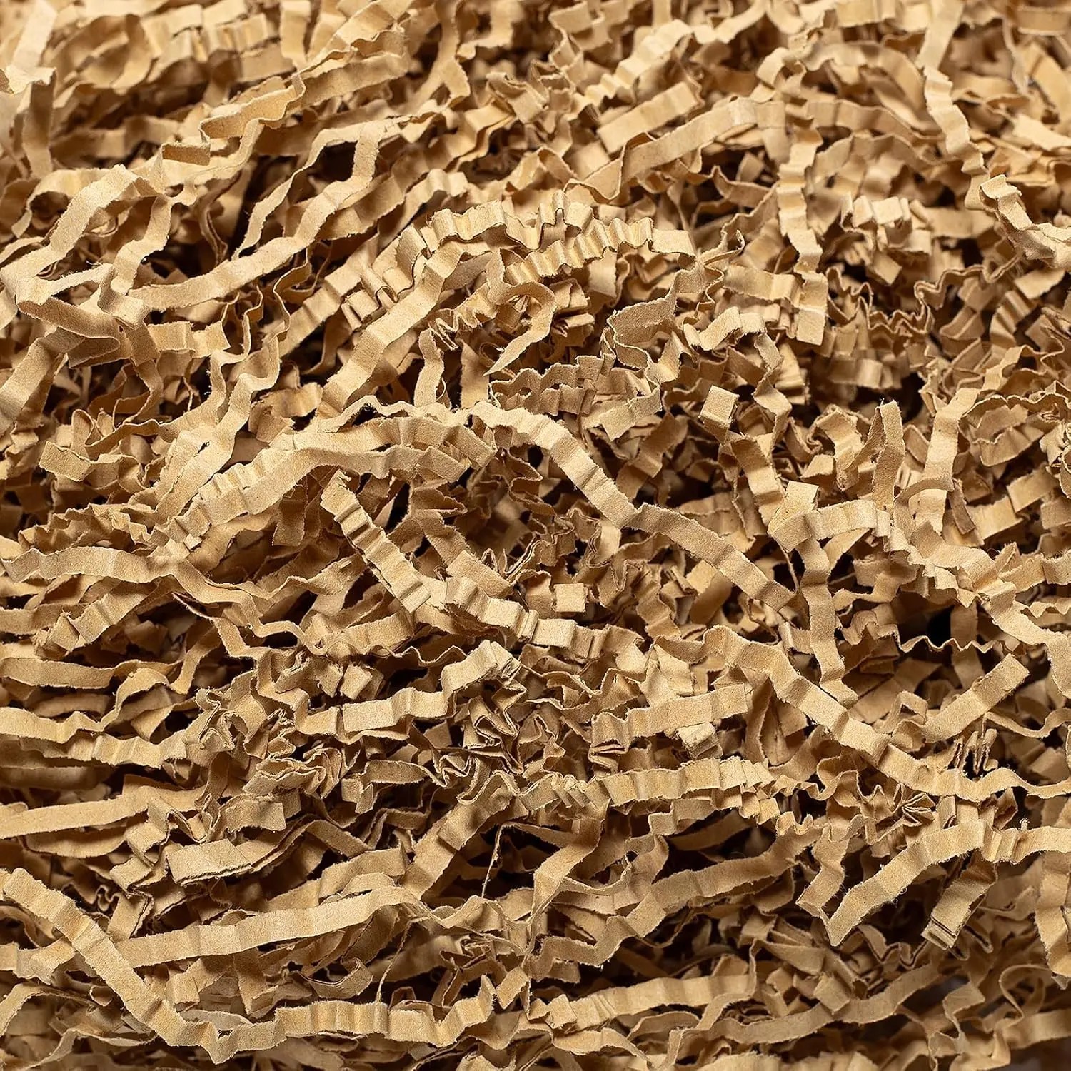 2 LB Crinkle Cut Paper Shred Brown Crinkle Shredded Paper - Gift Box Baskets Bag Filler -  Confetti Stuffing for Birthday, Holiday Gift Packaging Wrapping