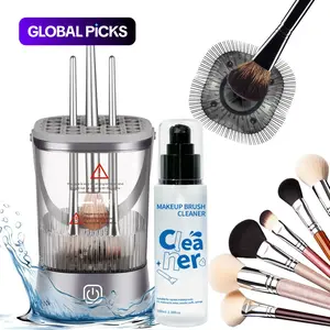 Electric Makeup Brush Cleaner, USB Rechargeable Makeup Brush Sponge Cleaning Tool, Winter Gifts, Women's Essentials, Valentine's Day Gifts, Makeup Brushes Cleaner #GLOBAL PICKS