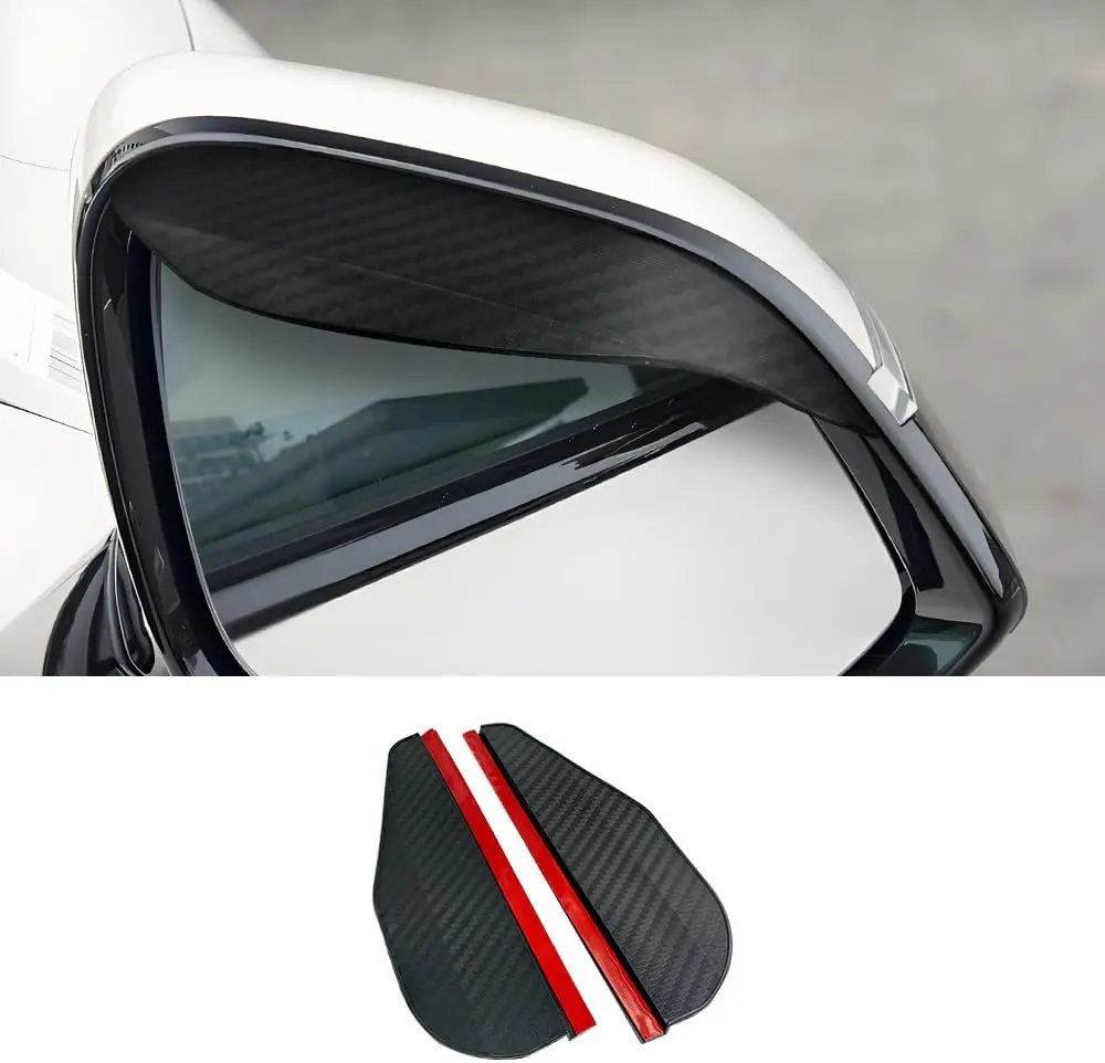2 car side mirror sunshades, 6.8-inch x 2.2-inch rainproof eyebrow cover, waterproof car rearview mirror protector, suitable for most cars, trucks, SUVs, universal all season