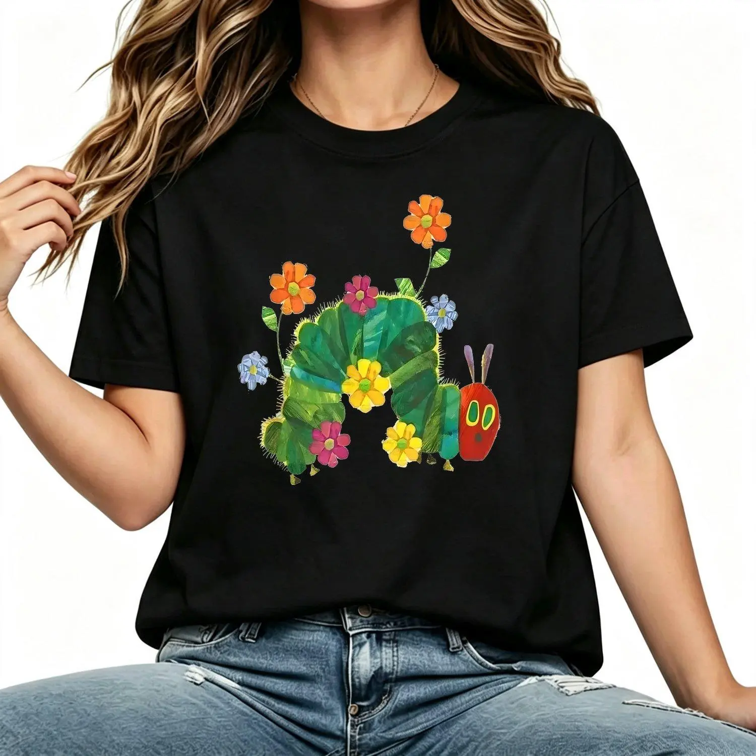 Eat The Rich Shirt The Very Hungry Caterpillar Shirt Book Lover Gift Children’s Book Tee Teacher Gift Back To School Women’s T Shirts Casual Style
