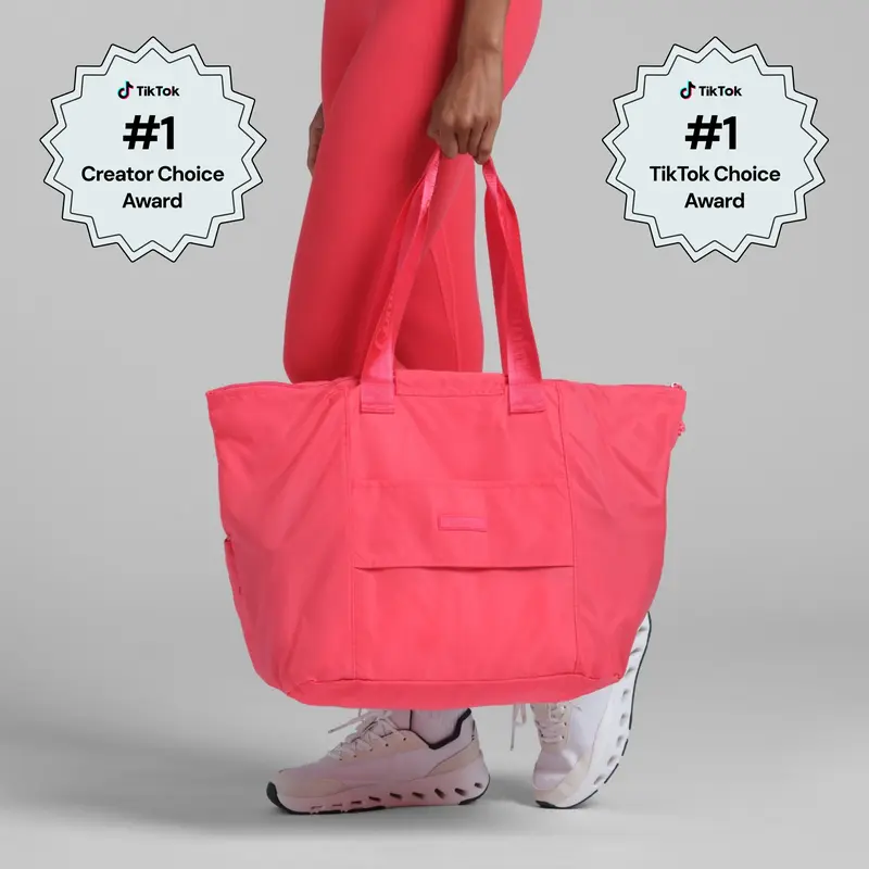 Comfrt | In A Hurry Tote | Lightweight Packable Travel Bag With Water-Resistant Fabric & Luggage Sleeve