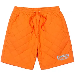 COOKIES "WORKWEAR” QUILTED NYLON SHORTS (ORANGE)