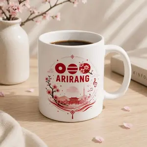 Arirang World Tour Mug, 2026 Concert Cup, Merch Gift for Kpop Fan