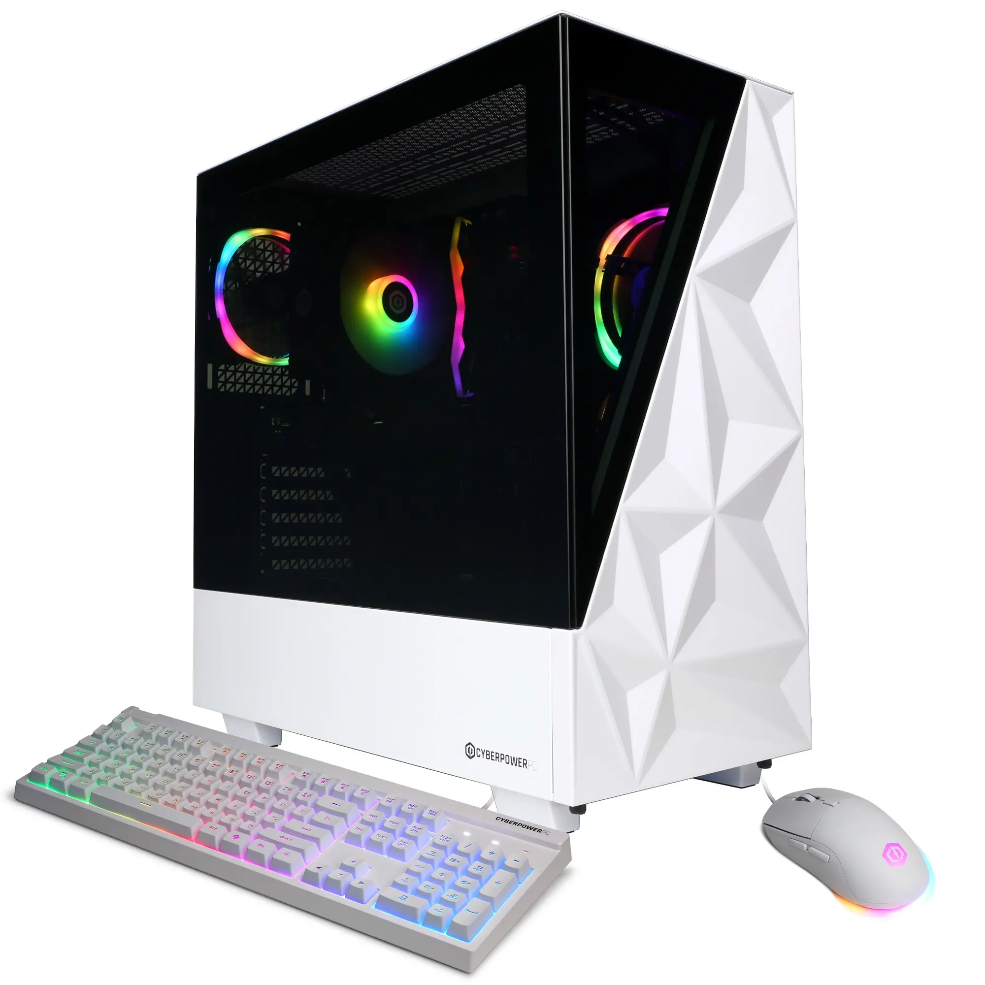 CyberPowerPC GMAI5200CPG Gaming Desktop PC, AMD Ryzen 5 8400F, 16GB DDR5, GeForce RTX 5060 8GB, 2TB PCIe 4.0 NVMe SSD, WiFi/BT, RGB Gaming Keyboard/Mouse & Windows 11 Home