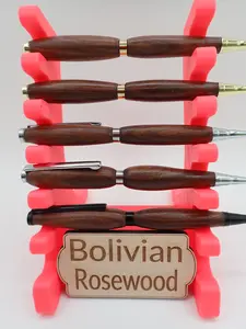 Bolivian Rosewood Hand Turned Pen - Natural Wood Craftsmanship & Unique Design - No Warranty Included - Elegant Writing Tool