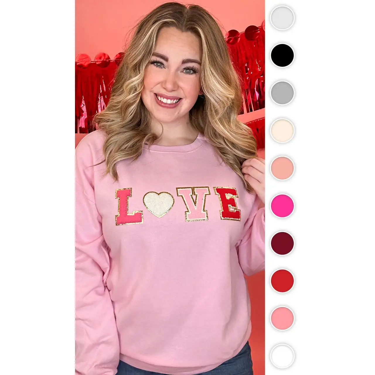 Big Letter Heart Sweatshirt