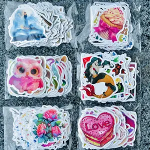 300PCS Surprise Cute Stickers, Aesthetic Stickers with Faces, Animals, Flowers, Waterproof Vinyl Stickers for Scrapbooking, Journals, Planners, Laptop, iPad, Kindle, DIY Crafts,, Perfect for Gifts & Decoration