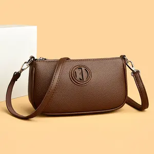 Impression round label gold ingot bag 2026 new stylish niche small bag fashionable versatile single shoulder crossbody small square bag